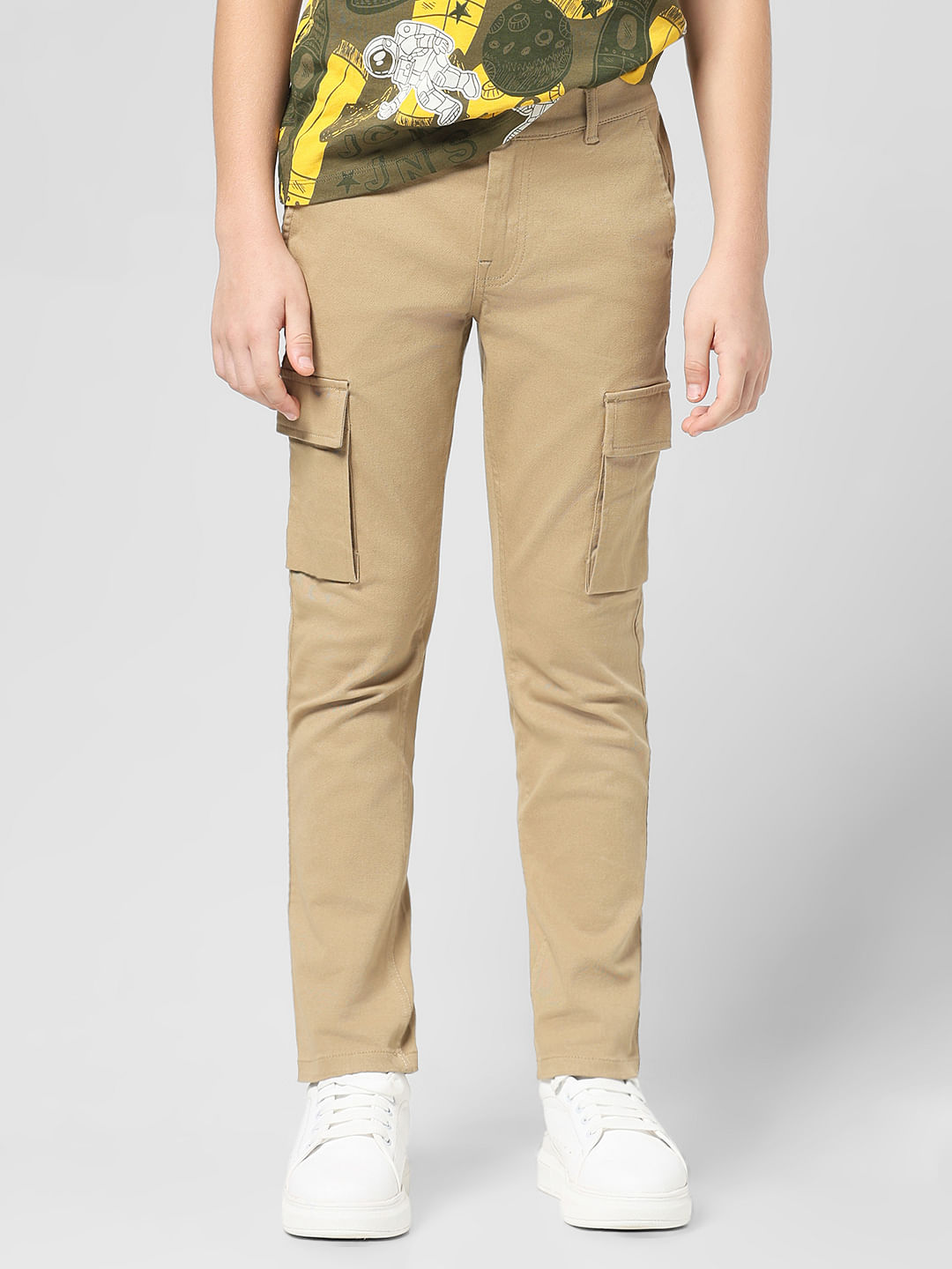 Buy U.S. Polo Assn. Kids Boys Brown Cargo Pants - Trousers for Boys 449246  | Myntra